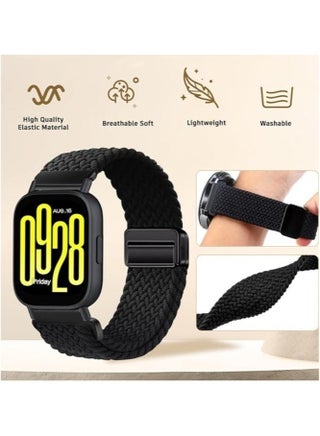 Nylon Braided Replacement Strap For Redmi Watch 5 Active/Redmi Watch 5 Lite 22mm(black) - view 3